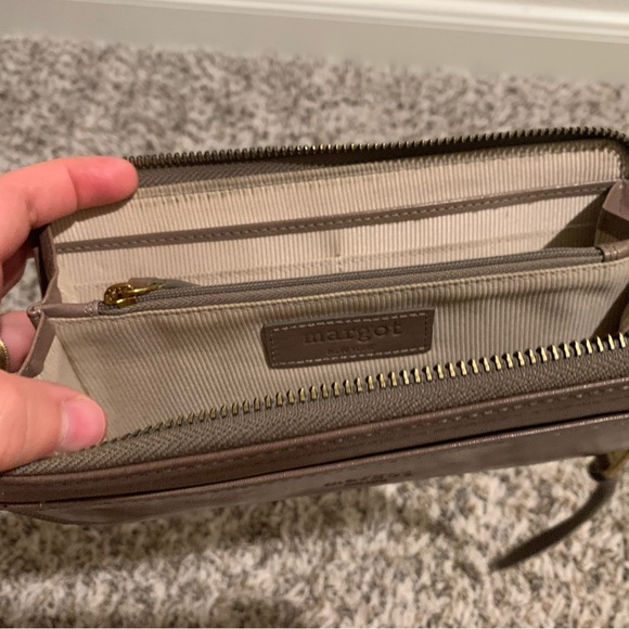 Margot | Grey Genuine Leather Wallet - Picture 2 of 4